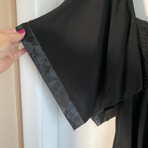 Dots Tunic Top Small Women’s Black Stretch Knit Whimsigoth Witchy Fairy Goth - Picture 5 of 11